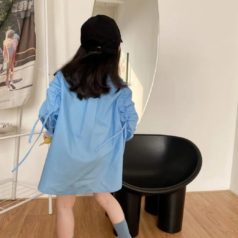 Kids' Lightweight Trendy Loose Irregular Design Shirt