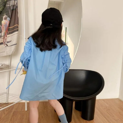 Kids' Lightweight Trendy Loose Irregular Design Shirt