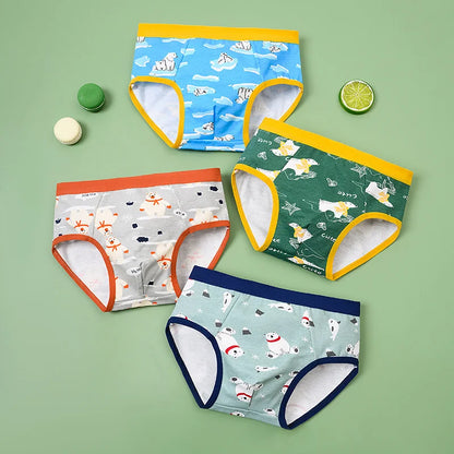 12 Pcs Boys Boxer Briefs Underwear Breathable Baby