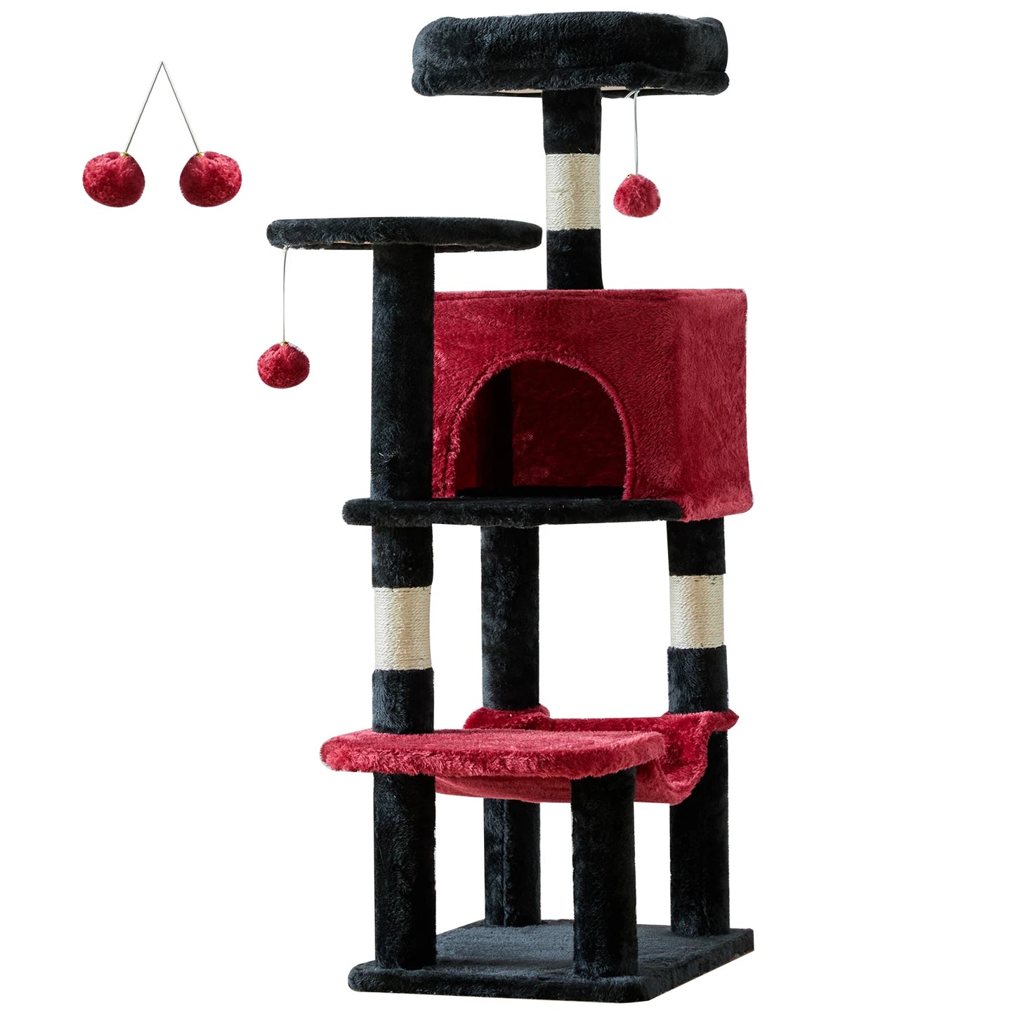 Tall Multi-Cat Climbing Tower for Pet Furniture