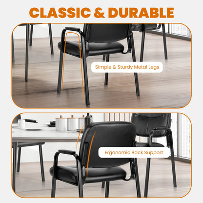 Pu Leather Office Waiting Room Guest Chair