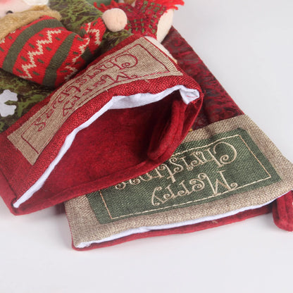 Xmas Decoration Santa Snowman Reindeer Hanging Sock