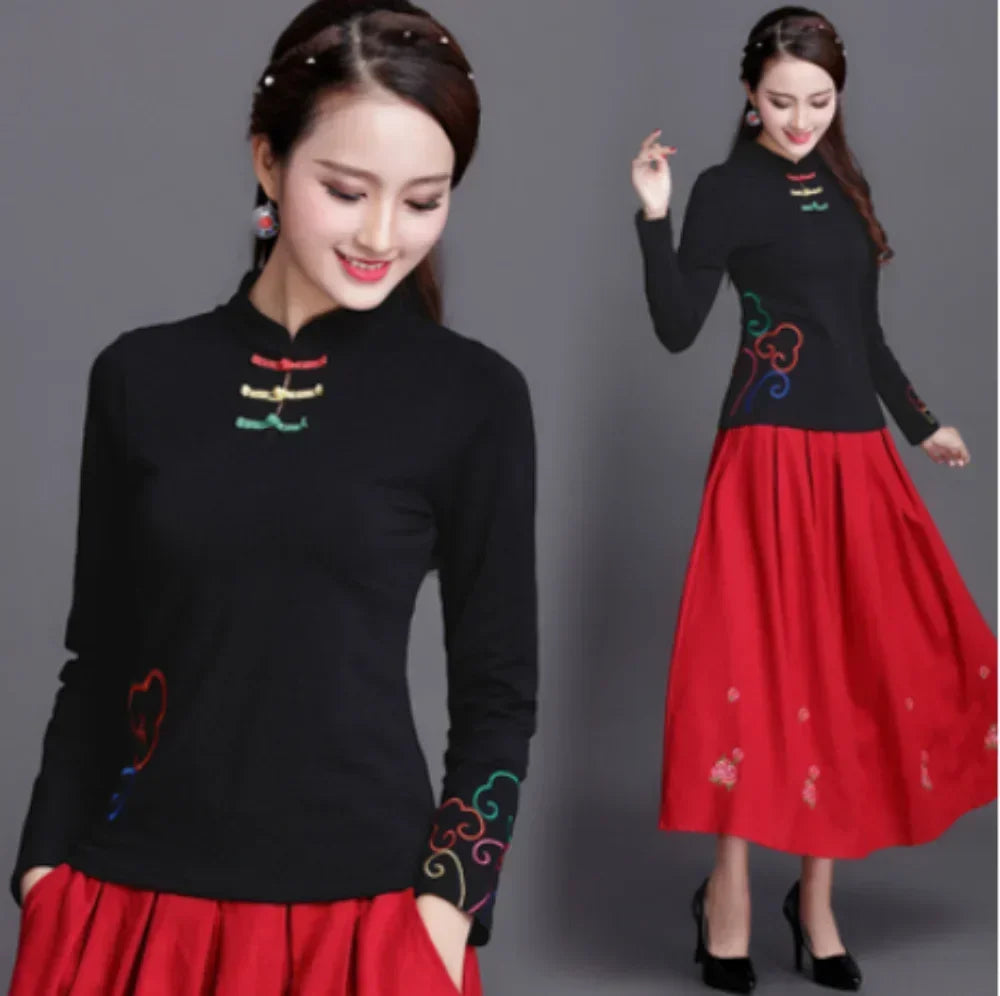 Streetwear Fashion Casual Women Vintage Top