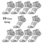 10 Pairs Men Ankle Athletic Socks