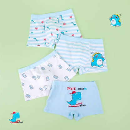 4PCS Boys Cotton Antibacterial Teenagers  Breathable Comfort Underwear