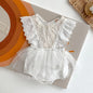 Infant Baby Girls Embroider Sleeveless Rompers
