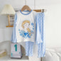 2 Pcs Girls Rapunzel Sleepwear Cartoon Pajamas