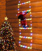 Christmas LED Santa Claus Climbing Ladder
