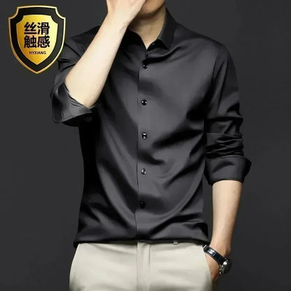 Men's Long Sleeve Luxurious Wrinkle Resistant Shirts