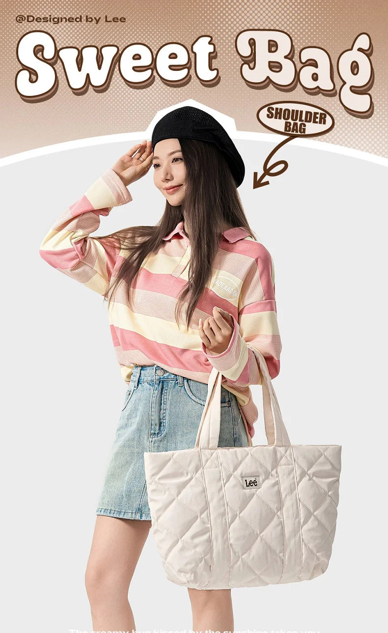 LEE Large Soft Puffer Bag Women Down-filled