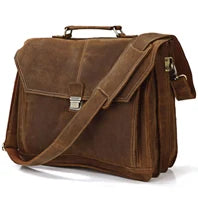 Genuine Leather Men Briefcase Business bag