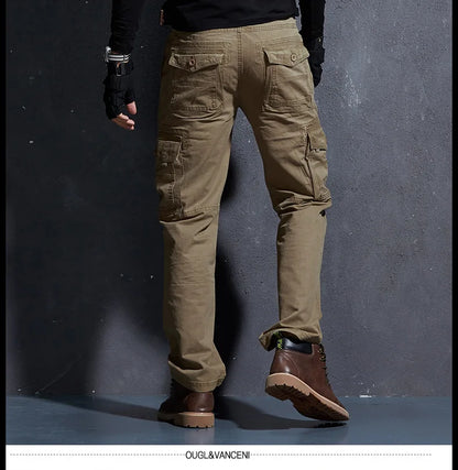 Work Khaki Tactical Pants Men Military Jogger