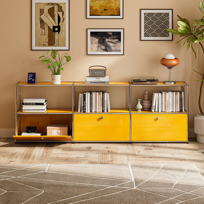 Sideboard Storage Shelf Furniture Stainless Steel