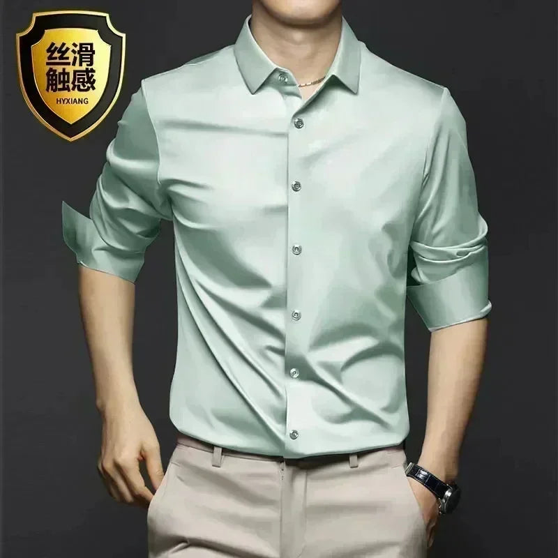 Men's Long Sleeve Luxurious Wrinkle Resistant Shirts