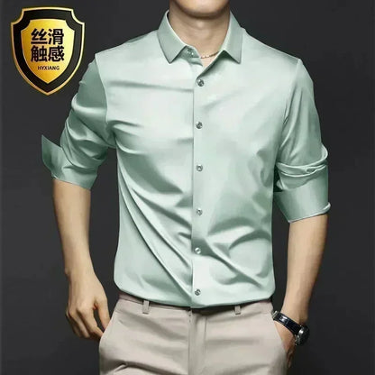 Men's Long Sleeve Luxurious Wrinkle Resistant Shirts