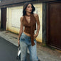 Sexy Sleeveless V-Neck Lady Top Fashion Slim