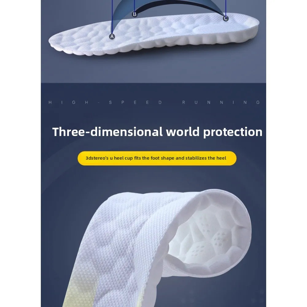 Men/Women Thick Sports Insoles Padded with Anti Odor