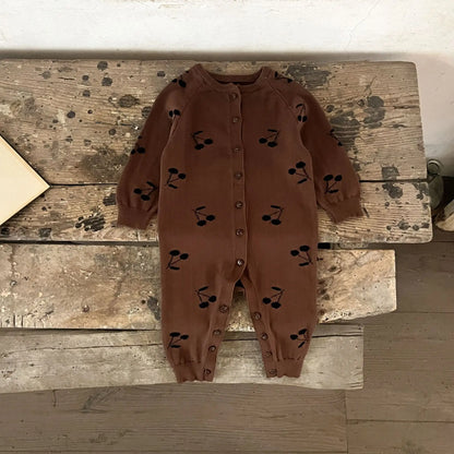 Boy/Girl Pure Cotton Cartoon Crawling Clothes