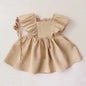 Baby Girls Linen Cotton Princess Dress