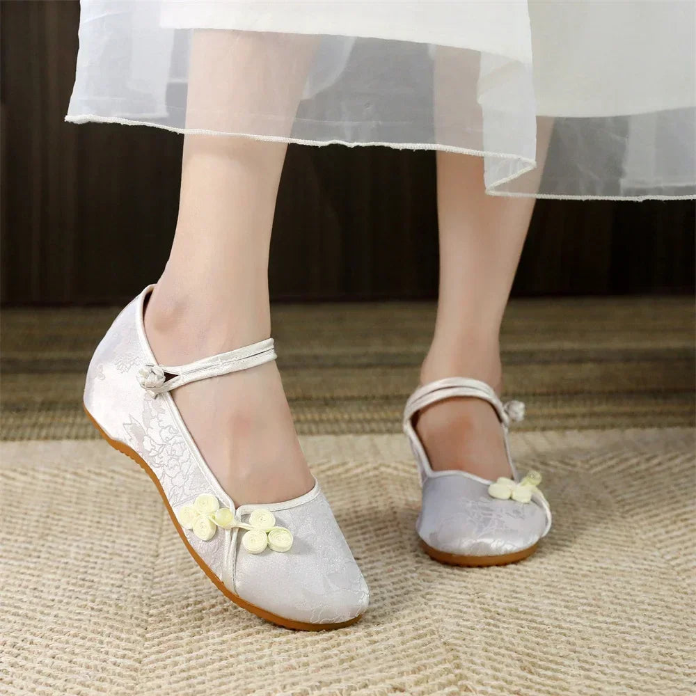 Women Casual Zapatos Vintage Cloth Single Shoes