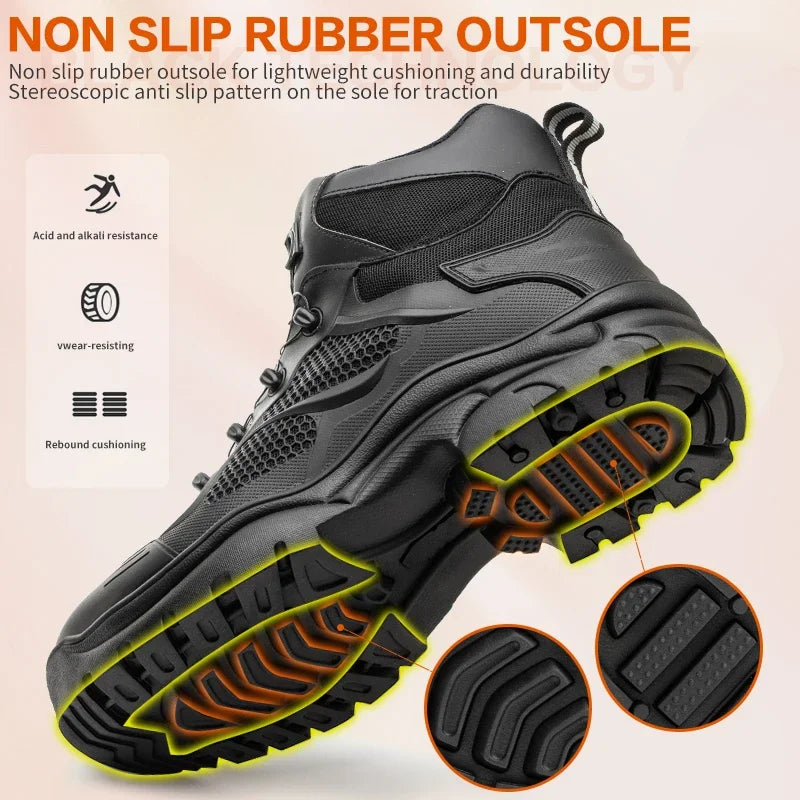 Men's Safety Work Boots Steel Toe Indestructible