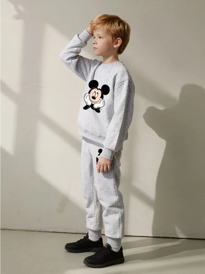 2 Pcs Boys Sets Casual Sweatshirt Hoodies and Sweatpantt
