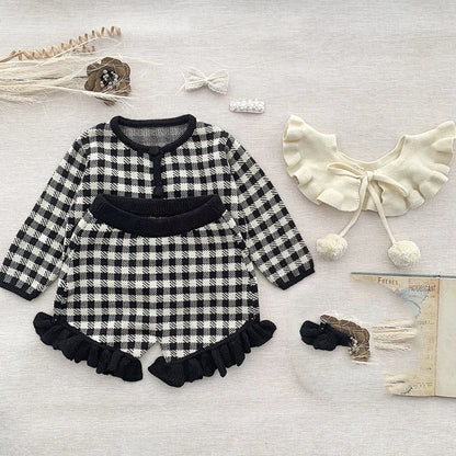 Boys/Girls Baby Knit Sweater Cardigan + Shorts