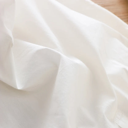 Girls' White Blouse Floral Embroidered Collar Bow