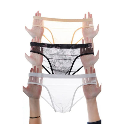 3Pcs See Through Men's Sexy Briefs Seamless
