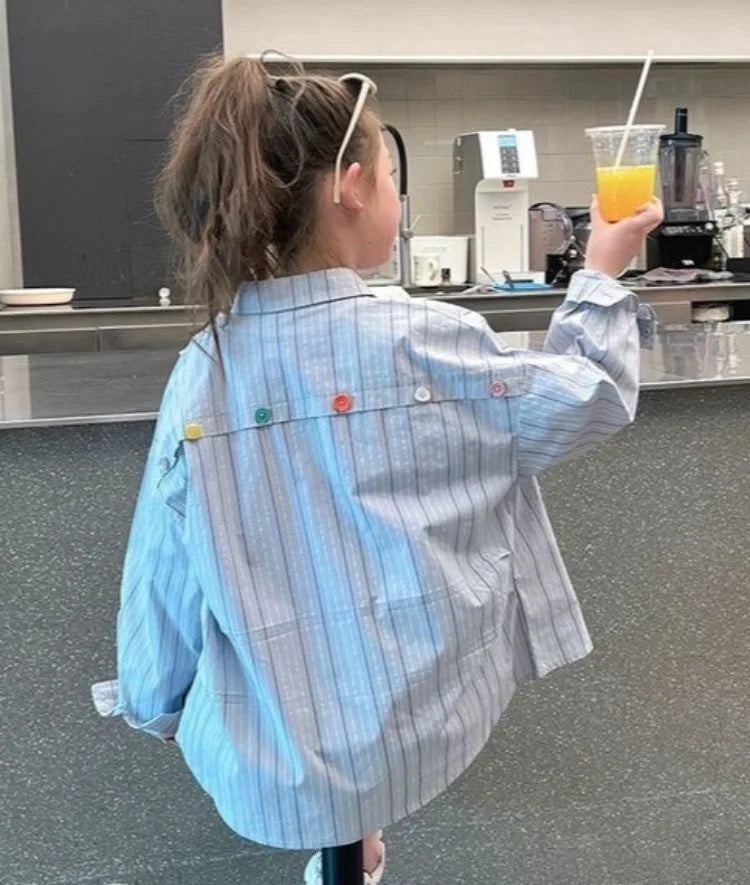 Stylish Lightweight Long Sleeve Tween Girls Shirt