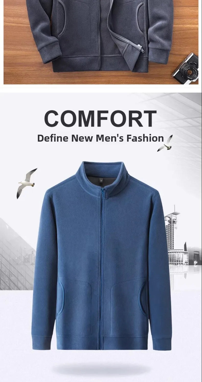 Zipper Hoodie Sweatshirt Fleece Lined Cardigan Jacket