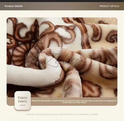 European Style Warm Raschel Blanket Weighted Comforter