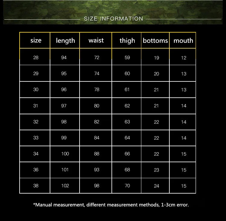 Work Khaki Tactical Pants Men Military Jogger