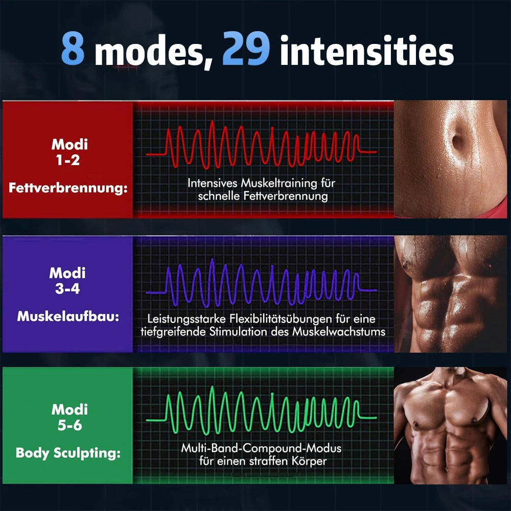 Rechargeable EMS Abdominal Muscle Stimulator Fitness Equipment