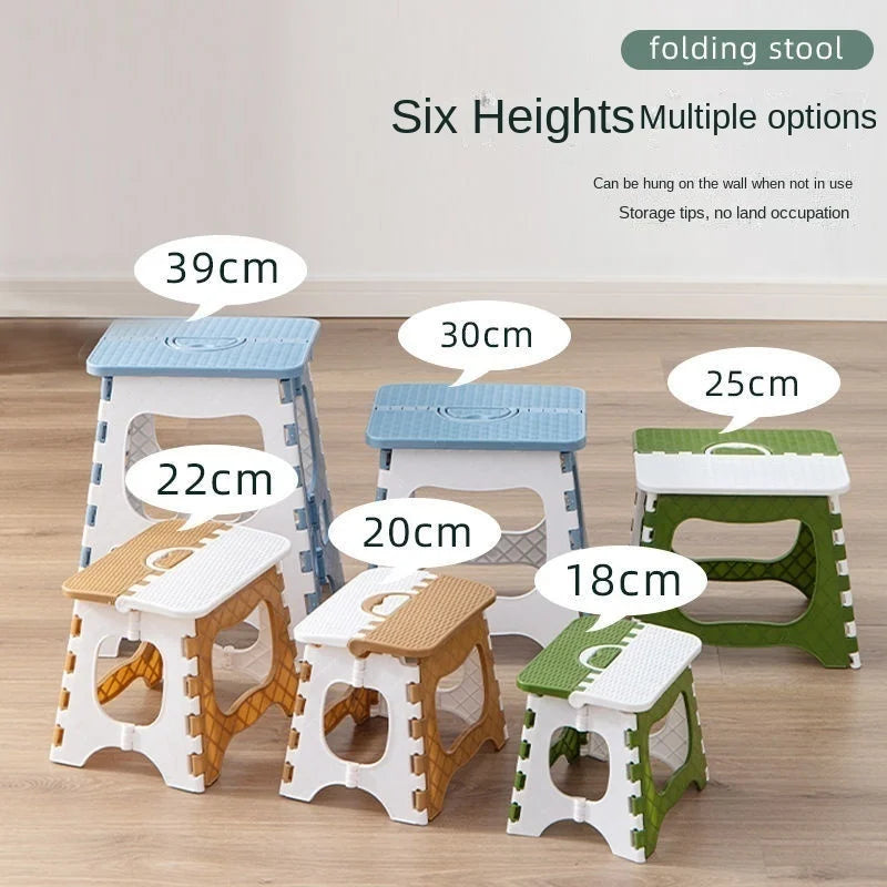 Thickened Mini Plastic Folding Stool Portable