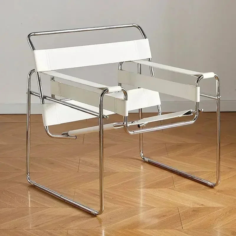 Single Chair Network Red Bauhaus Saddle Leather