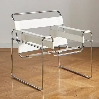 Single Chair Network Red Bauhaus Saddle Leather