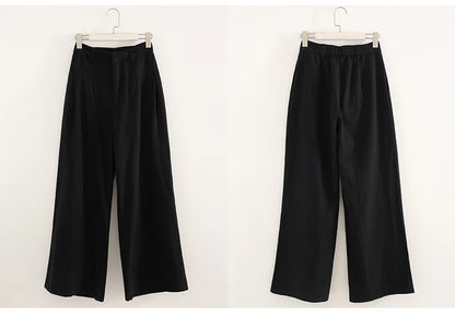 Women Wide Leg Formal Straight Leg Pants