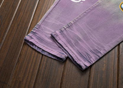 Men's street casual printed  fashionable slim vintage