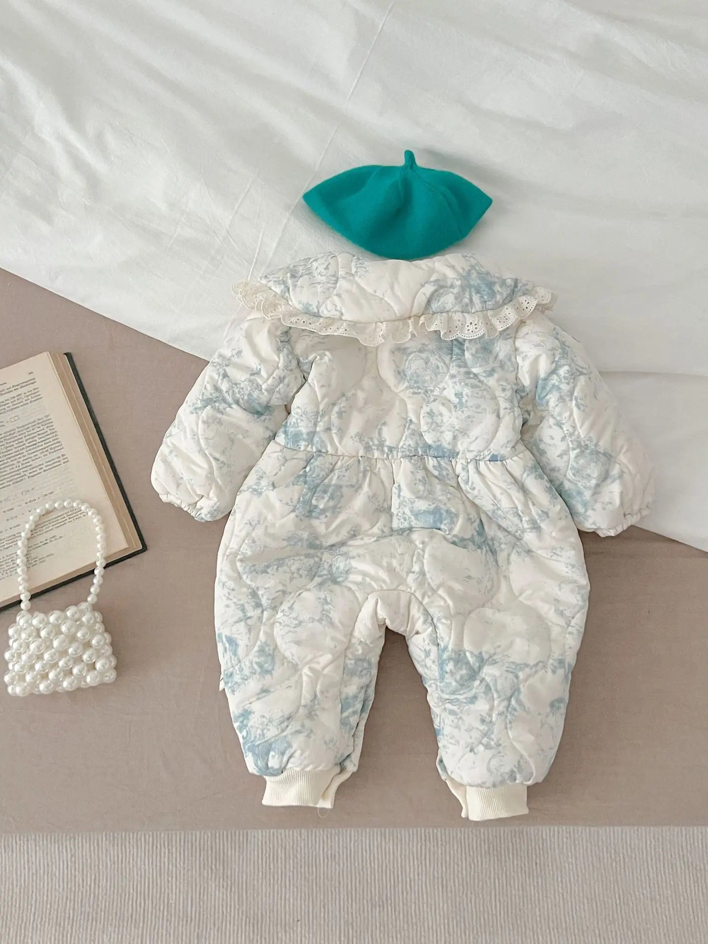 Infant Baby Girls Long Sleeve Cotton Jumpsuit