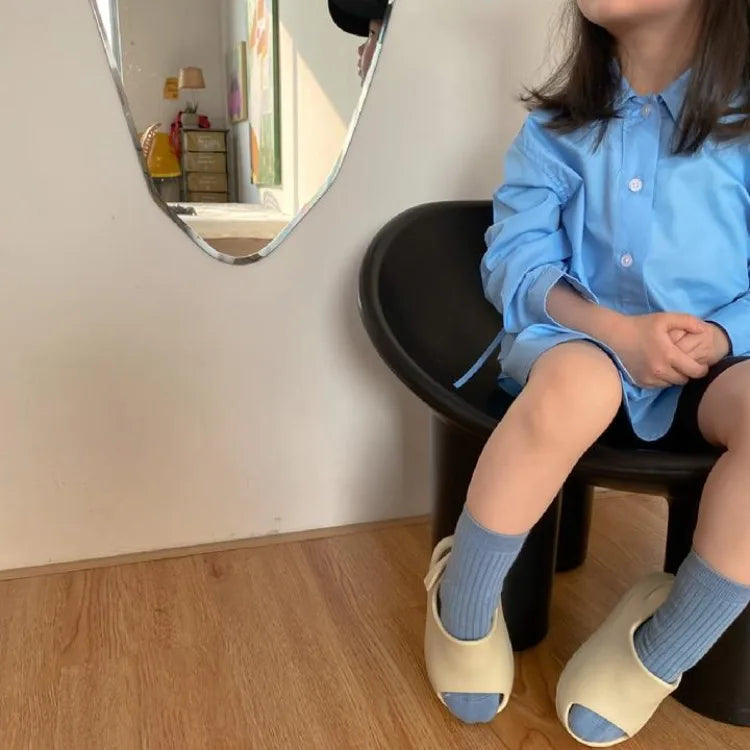 Kids' Lightweight Trendy Loose Irregular Design Shirt