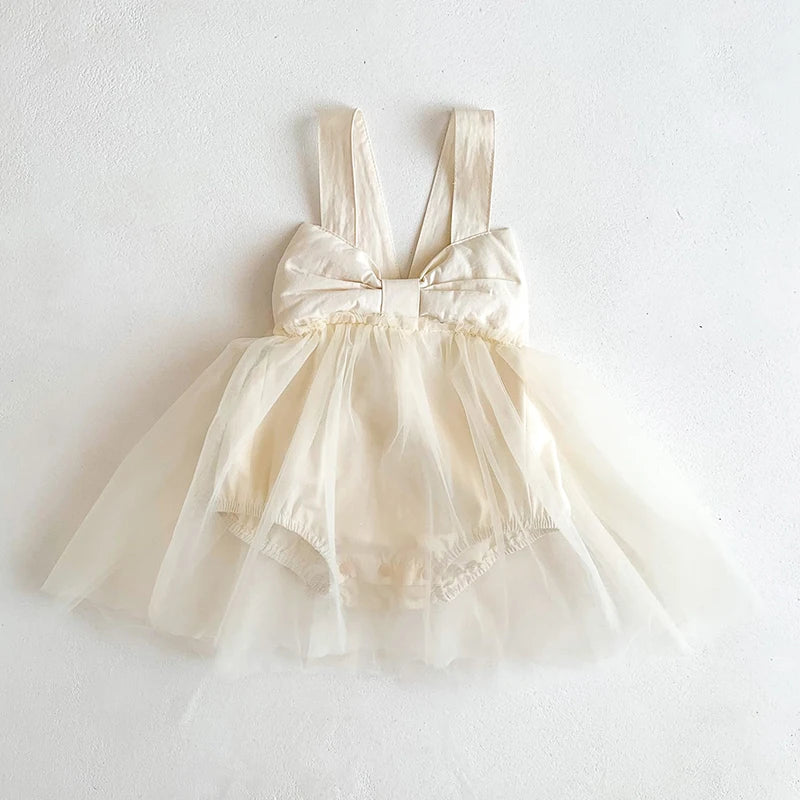 Infant Baby Girls Embroider Sleeveless Rompers