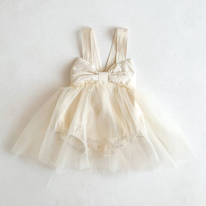 Infant Baby Girls Embroider Sleeveless Rompers