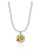 Sterling Silver Moissanite Crown Necklace for Ladies