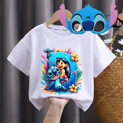 Boys/Girls Disney Lilo Stitch Letters Party T-Shirt