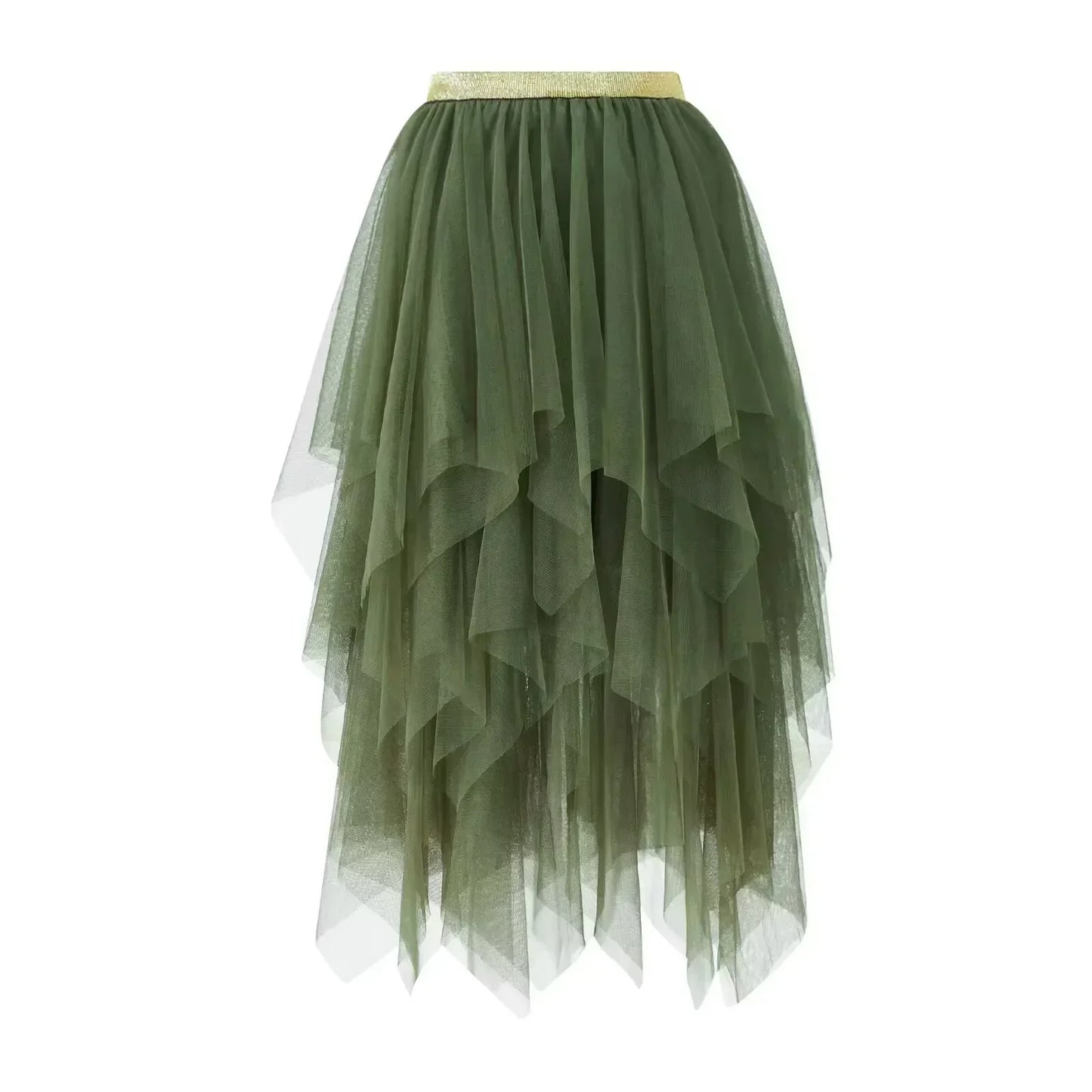 Fashion Tutu Skirt Casual High Waist Midi