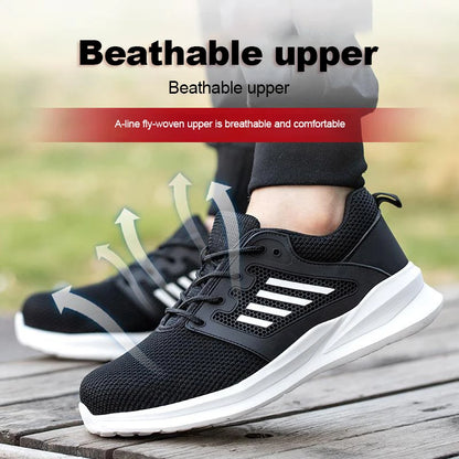 Mens Steel Toe Safety Shoes Puncture-Proof