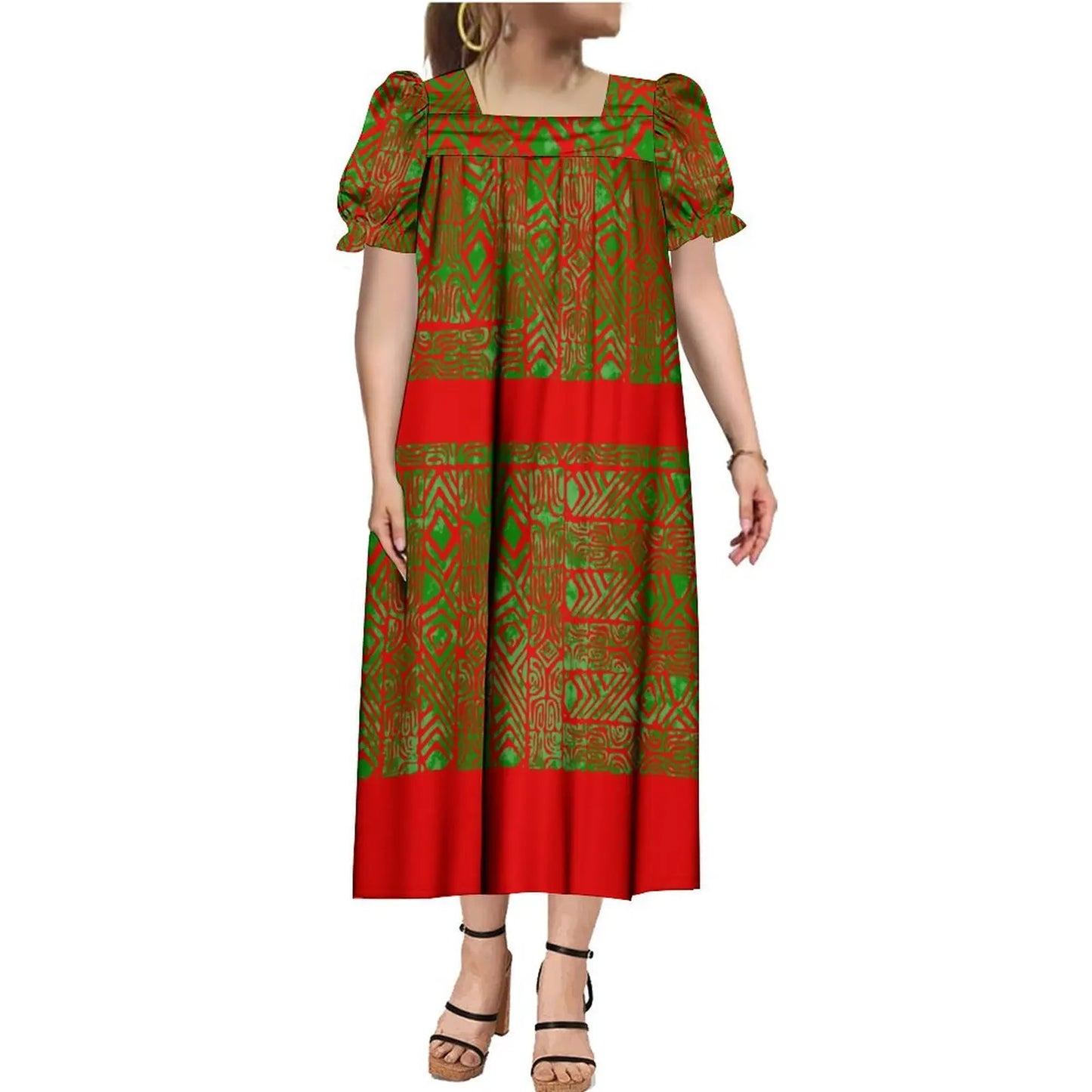 Mumu Dress Samoan Family Set Pacific Island Design