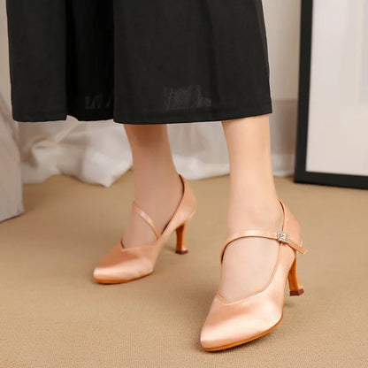 Womens High-heeled Modern Dancing Shoes