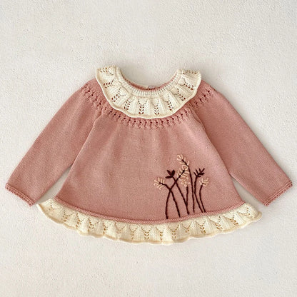 2 Pcs Baby Girls Long Sleeve Striped Cardigan Coat+ Shorts